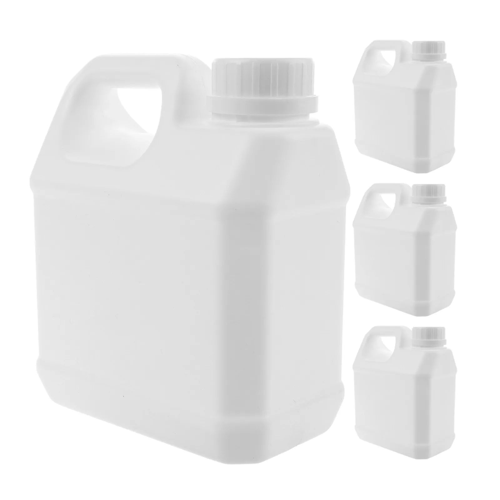 4Pcs Food Packaging Buckets Plastic Jug Leakproof Storage Bottles Chemical Milk Oil Sample Containers Liquid Container
