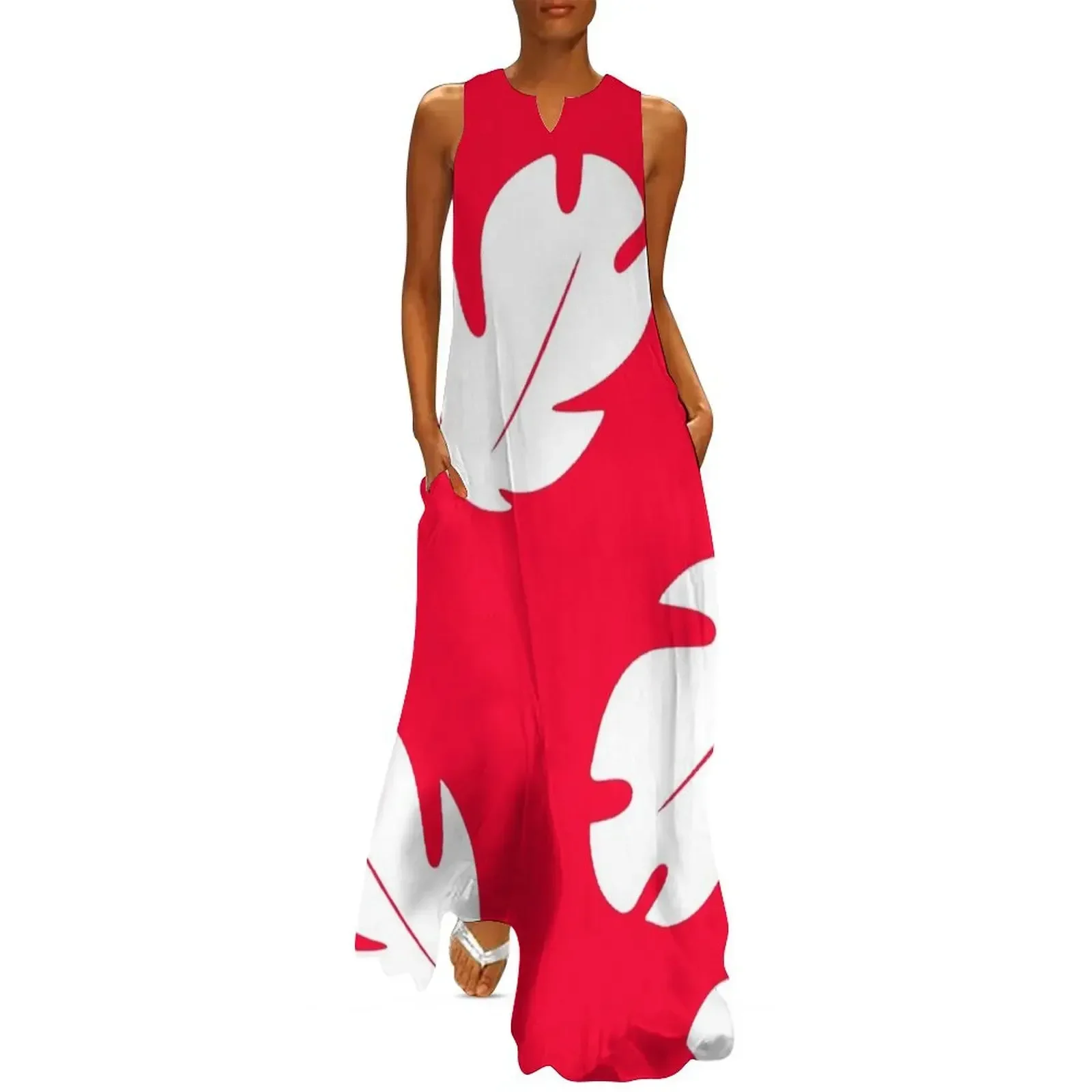 

Lilo Hawaiian Floral Leaves Long Dress elegant chic wedding evening dresses evening dresses ladies Evening dresses Dress
