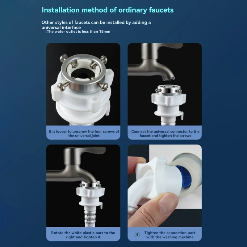 A22F-Length Washing Machine Water Inlet Hose Universal Washer Pipe Tube Connector PVC Hose White Color Long Length