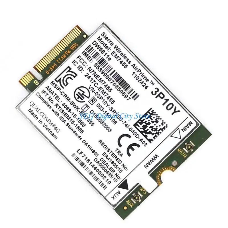 U75B EM7455 MODULES SCHEDA MASSIMA 300 Mbps Piano velocità download NCC GCF, PTCRB