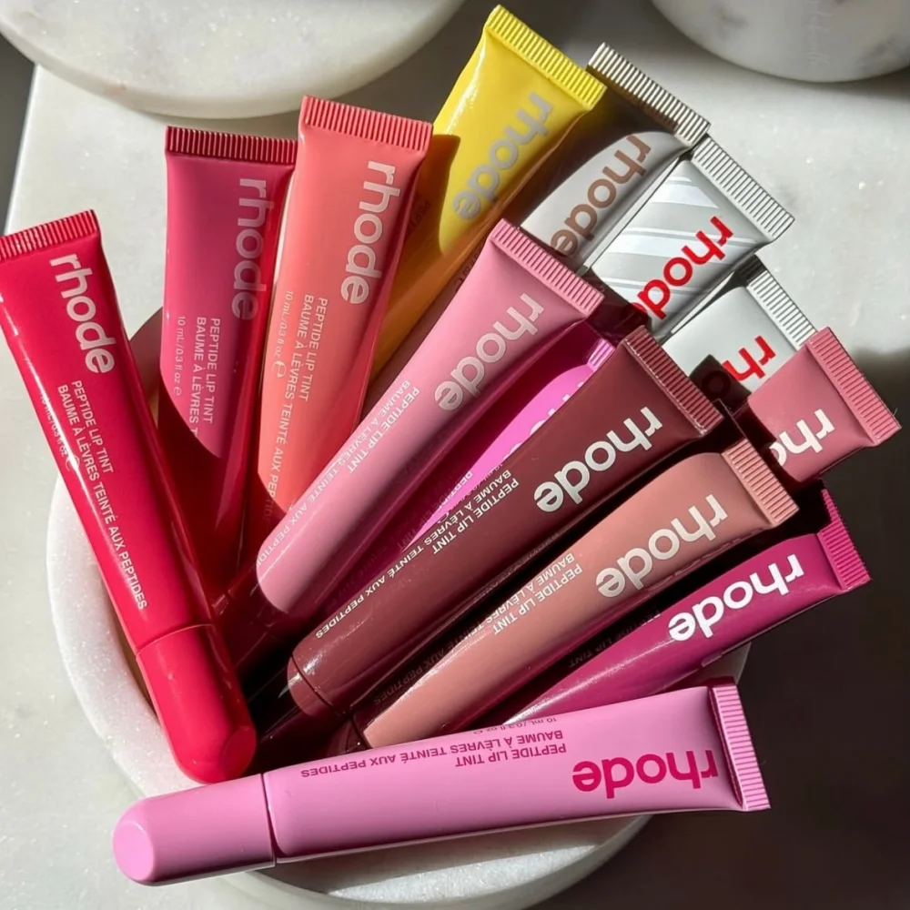 Popular RHODE Mulit Color Ribbon PBJ Lemontini Lip Gloss Non-Fading Waterproof Blusher Moisturizing Shimmer Makeup Lip Stick