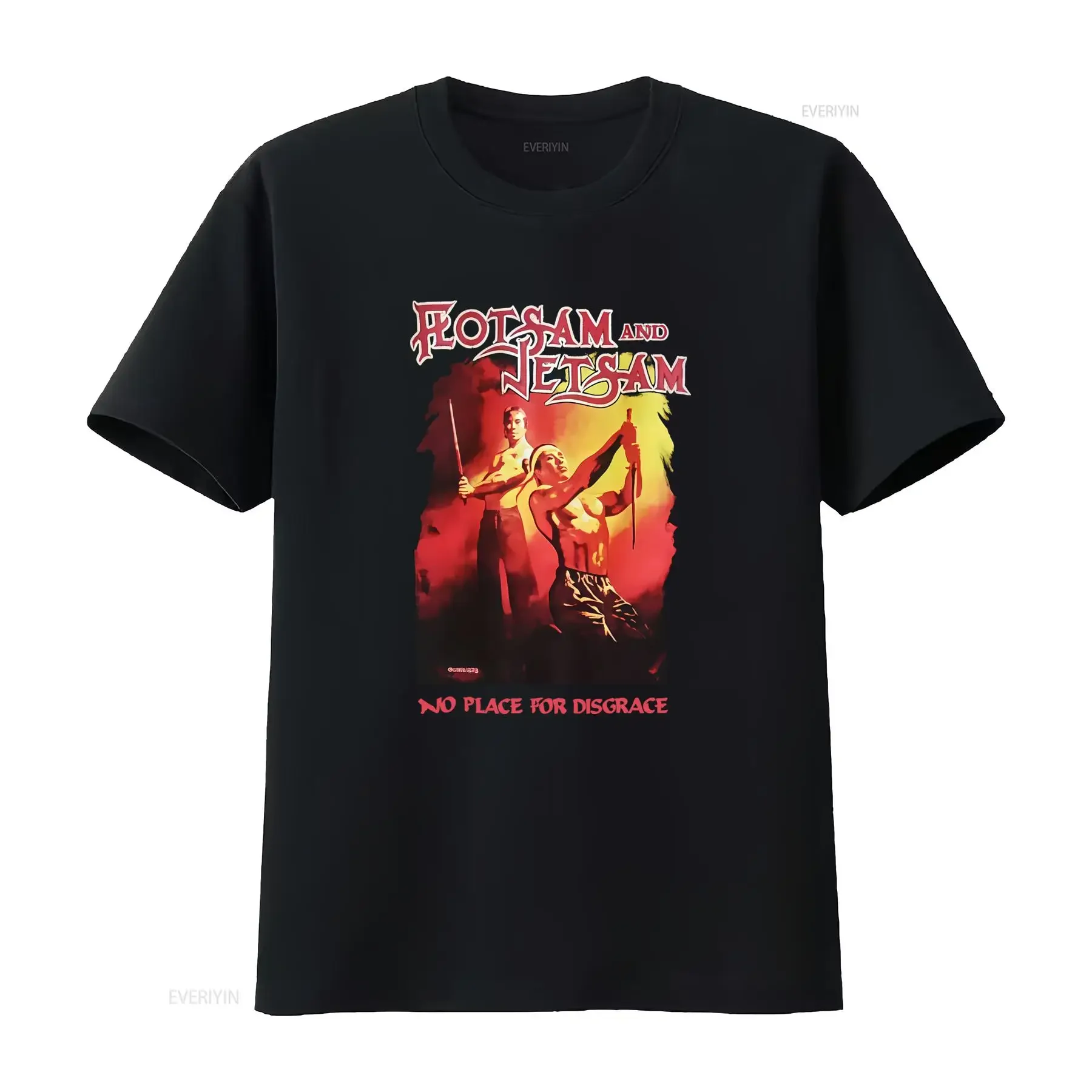 New FLOTSAM AND JETSAM No Place for Disgrace Cotton T Shirt S 5XL 1LU1375 vintage Washed Stylish homme Casual graphic Versatile