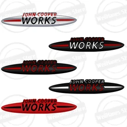 Metal For John Cooper Works Mini Cooper S JCW R56 R57 Countryman Clubman Paceman Grille Sticker Car Rear Trunk Body Emblem Badge