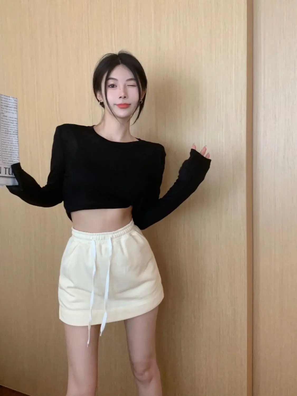 Jupes femmes Rockmore plages paillettes anti-dérapant entraînement sensation fraîche dégradé hanches plafond menthe photo centre-ville brûlant