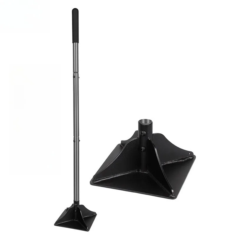 Detachable Steel Garden Tamper Ground Compactor Flat Surface Soil Compaction Tool Easy-to-Use Soil Tamping Device