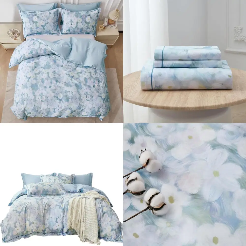 

Комплект пододеяльников King Size из 100% хлопка, 3 предмета, дышащий, с застежкой-молнией и завязками