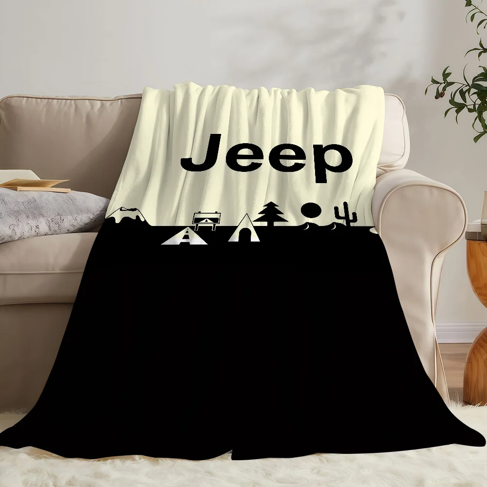 J-Jeep Cool Hot Blanket Soft Warm And Thick Perfect For Bedroom Living Room Bed Sofa Camping Picnic Office Gift