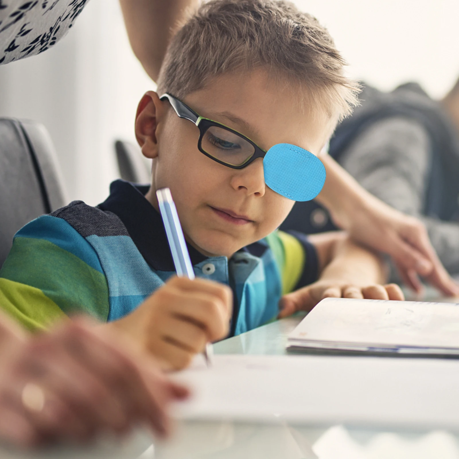 6pcs Pediatric Eye Patch for Kids Amblyopia Reusable Comfortable No Light Leak Shielding Layer Lazy Eye Patches Monocular Child