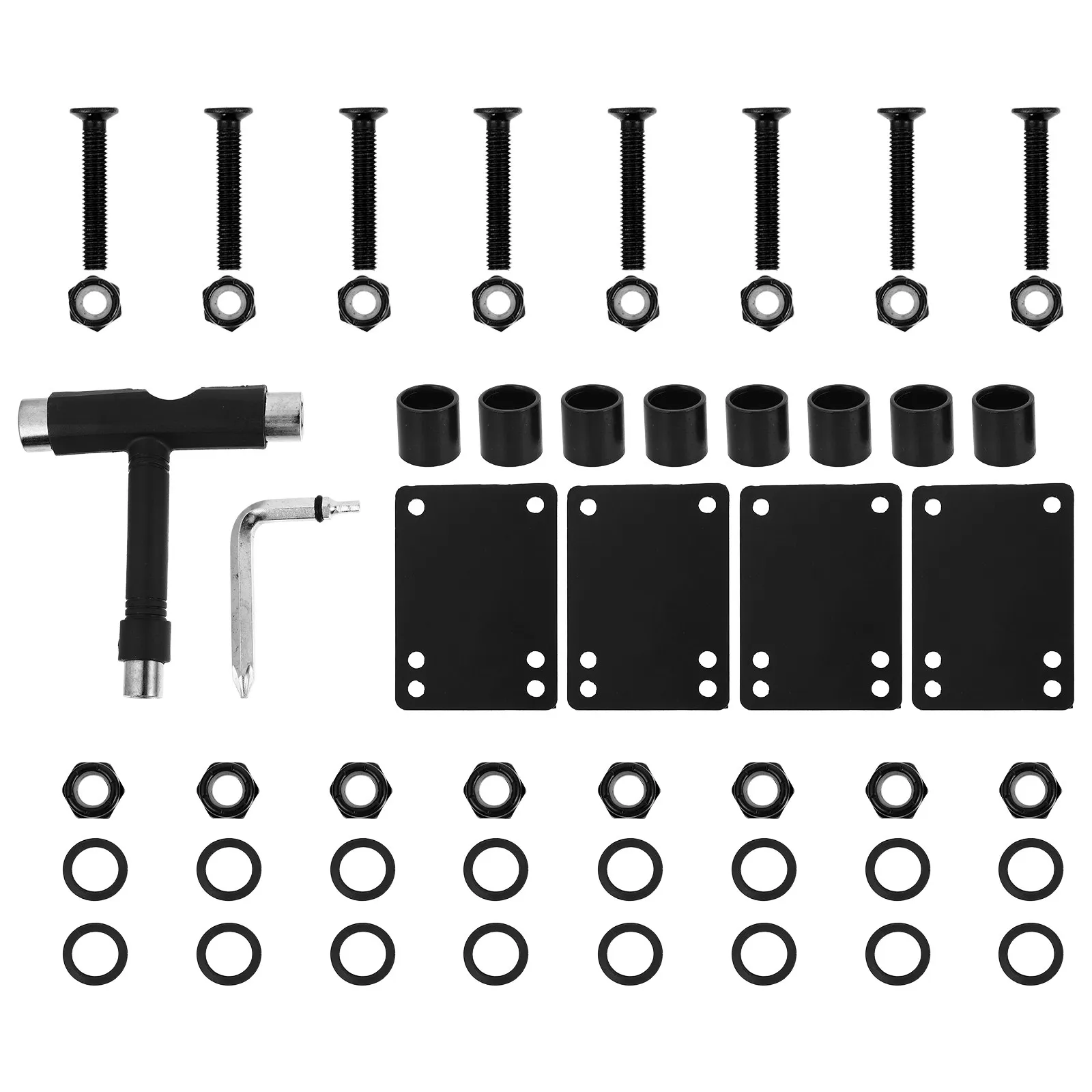 1Set Skateboard Bearing Material T Type Tools Strong Repair Accessories Portable Multi-Function Fixing Tool Skateboard Hardwares
