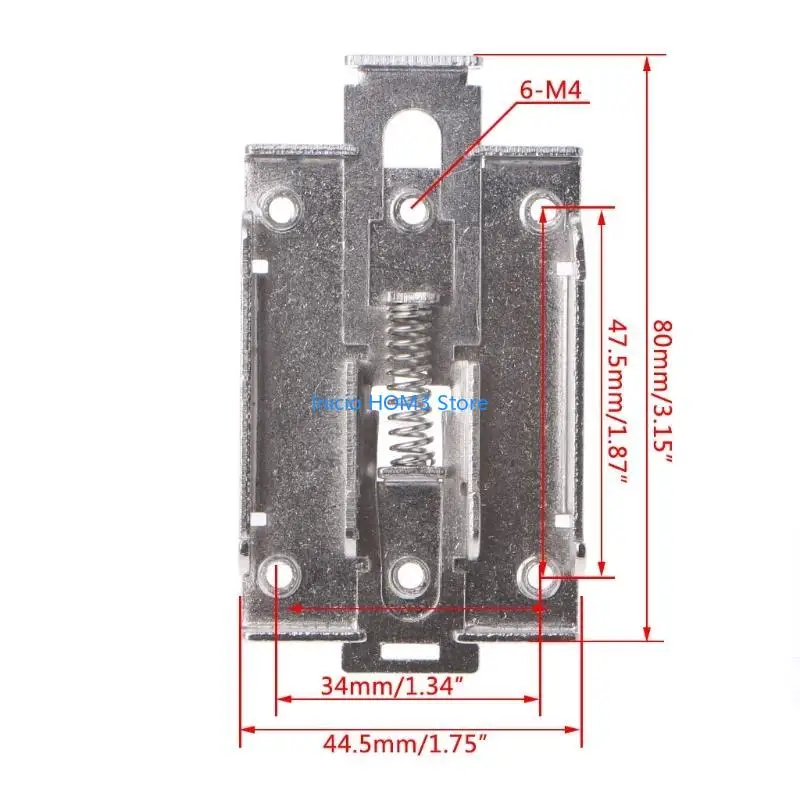 A5YD 3 Pcs Single Phase SSR 35mm DIN Fixed Clip Clamp for w./