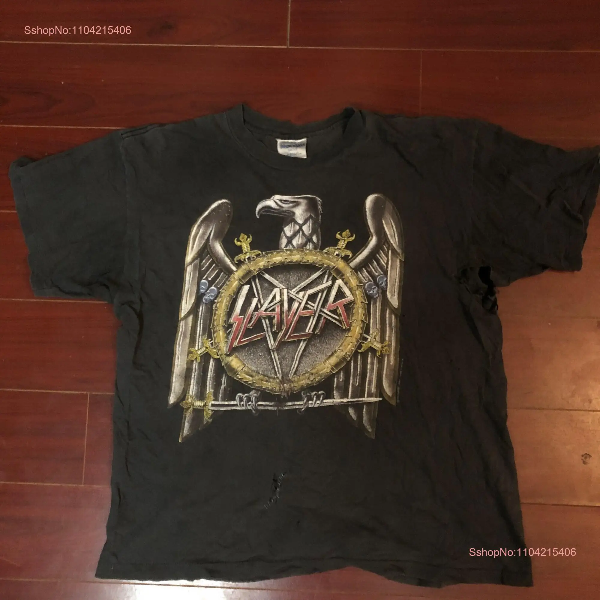 1991 Slayer Touring in the Abyss vintage tour tee shirt long or short sleeves