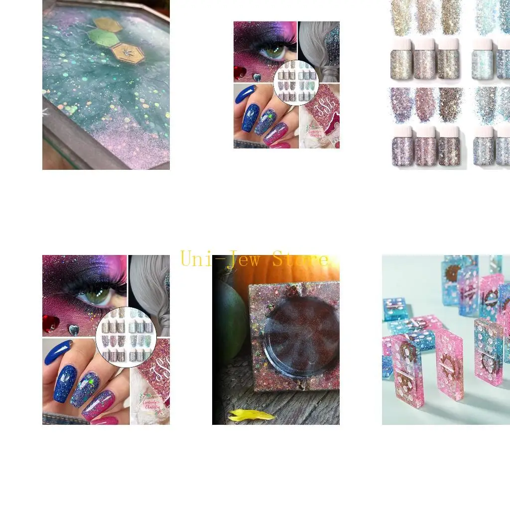 

40GB 12 Colors Chunky Glitter Sequins for Face Body Eye Hair Decor