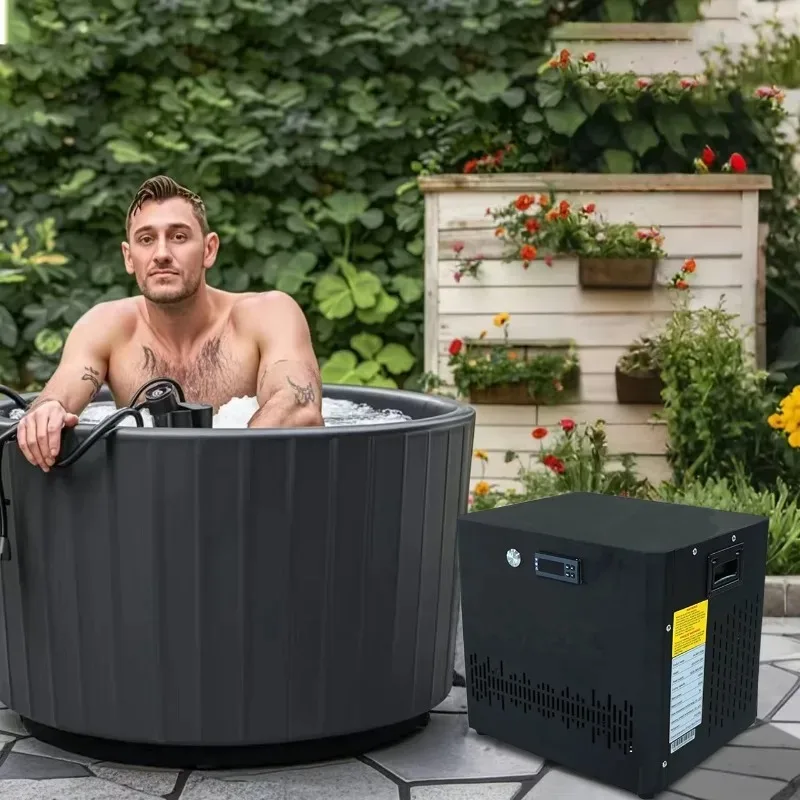 Athlete Fitness Recovery Ice Bath Chiller Ozone Cycle Use Water Cooled Cold Plunge Chiller With Filter Ice Bath Water Chiller