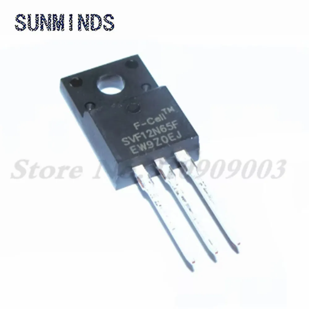 5pcs SVF12N65F TO220F SVF12N65 12N65 12A 650V TO-220F