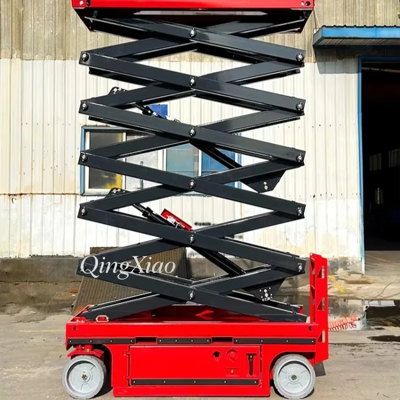 FOB Price Aerial Work Platform Self Propelled Crawler Hydraulic Scissor Lifting Table Track Type Construction Maintenance Using view 6