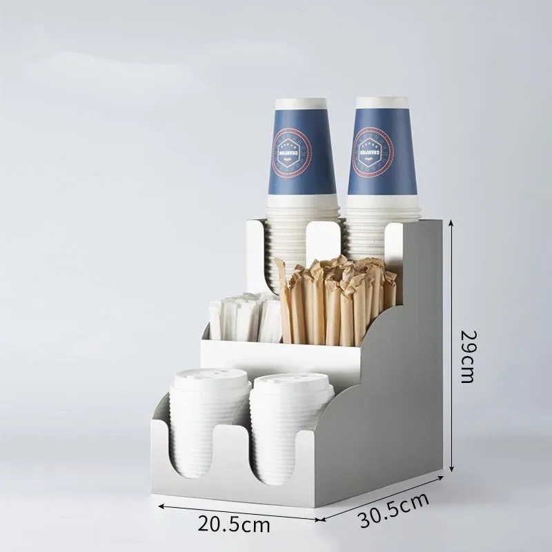 Acrylic Display Stand Milk Tea Shop Multi-layer Cup Holder Efficiency Enhancer Shop Presentation Rack and Organizational Shelf