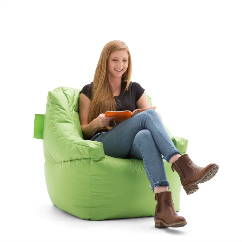 

Lucky Bean Bag Chair, Spicy Lime SmartMax chairs for bedroom bean bag chair,Designed to be used by children, teens and adults