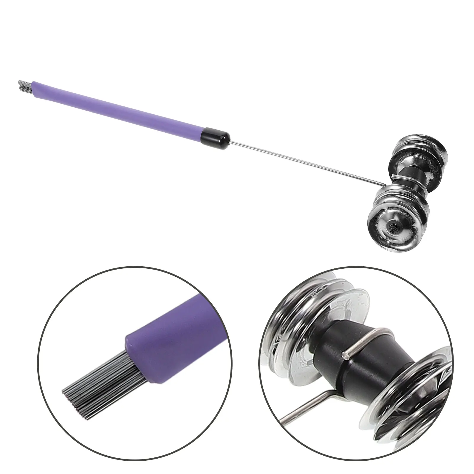 

Steel Set Metal Percussion For Jazz Drumming Rhythm Bell Elastic Wire Brush Head For Acoustic Drums Music Instrument