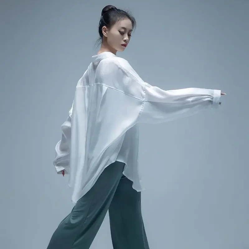 

Modern dance shirt, thin flowing top, loose exercise suit, classical dance performance costume