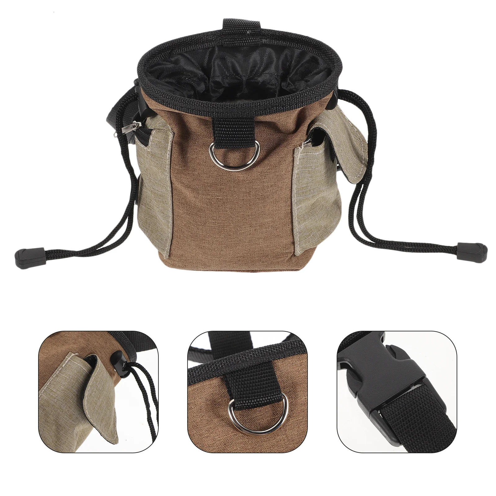 

Portable Dog Treat Bag with Large Capacity Convenient Closure System Ideal for Training Walking Hiking Storage Outdoor