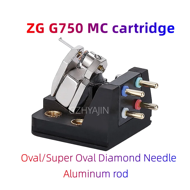 

ZG G750 MC cartridge low output MC dynamic cartridge oval diamond needle pointed ebony LP vinyl hifi audio cartridge