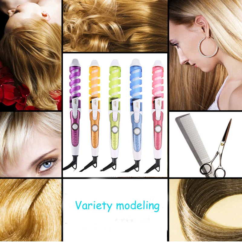 

Electric Hair Curler Magic Spiral Curling Iron Hair Curler Ceramic Barrel Professional Wave Hair Styler Styling Tools