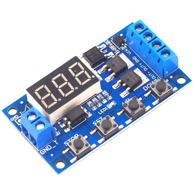 5X DC 12V 24V LED Light Digital Time Delay Timing Delay Relay Switch Circuit Dual Mos Tube Control Board Module