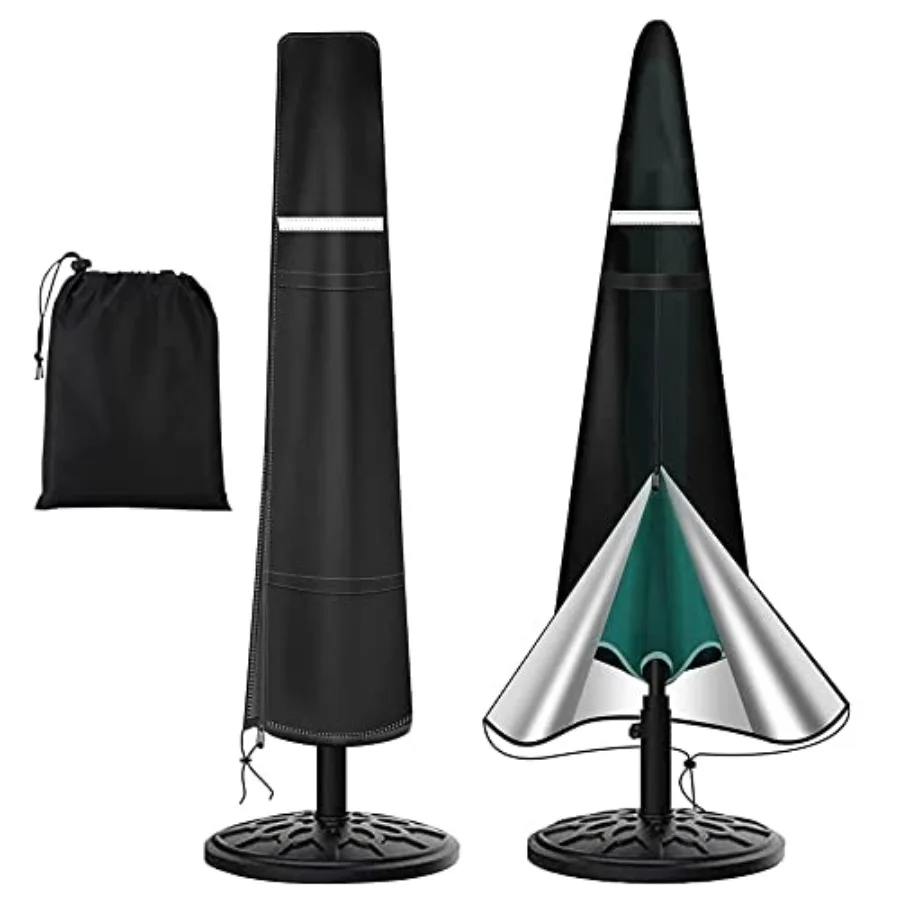 

Patio Umbrella Cover Outdoor Umbrella Cover Waterproof and Durable 420D Polyester Fabric Patio Parasol Market Umbrella Cover Wi