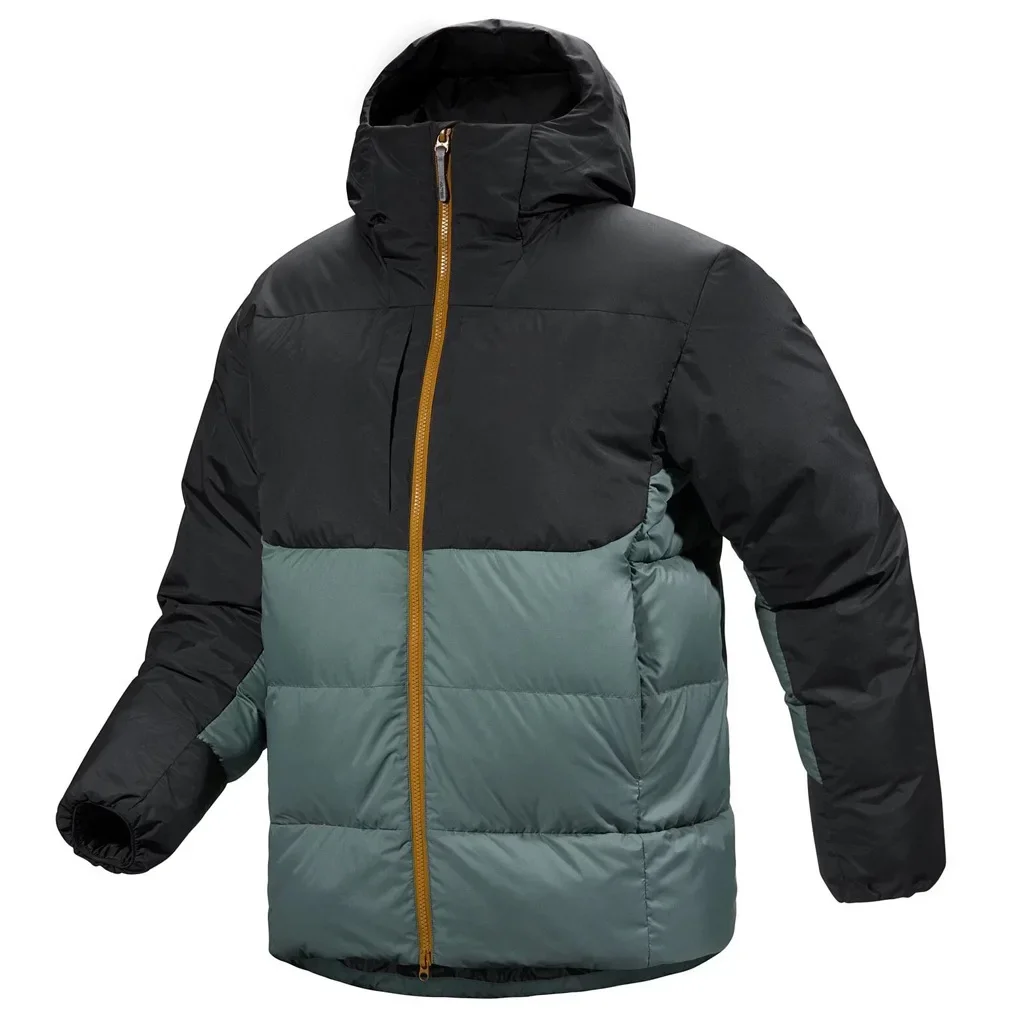 

Мужская новая уличная куртка на утином пуху, теплая, толстая, высокая, пушистая, зима-осень, для бега, скалолазания, езды на велосипеде, зимнее спортивное пальто