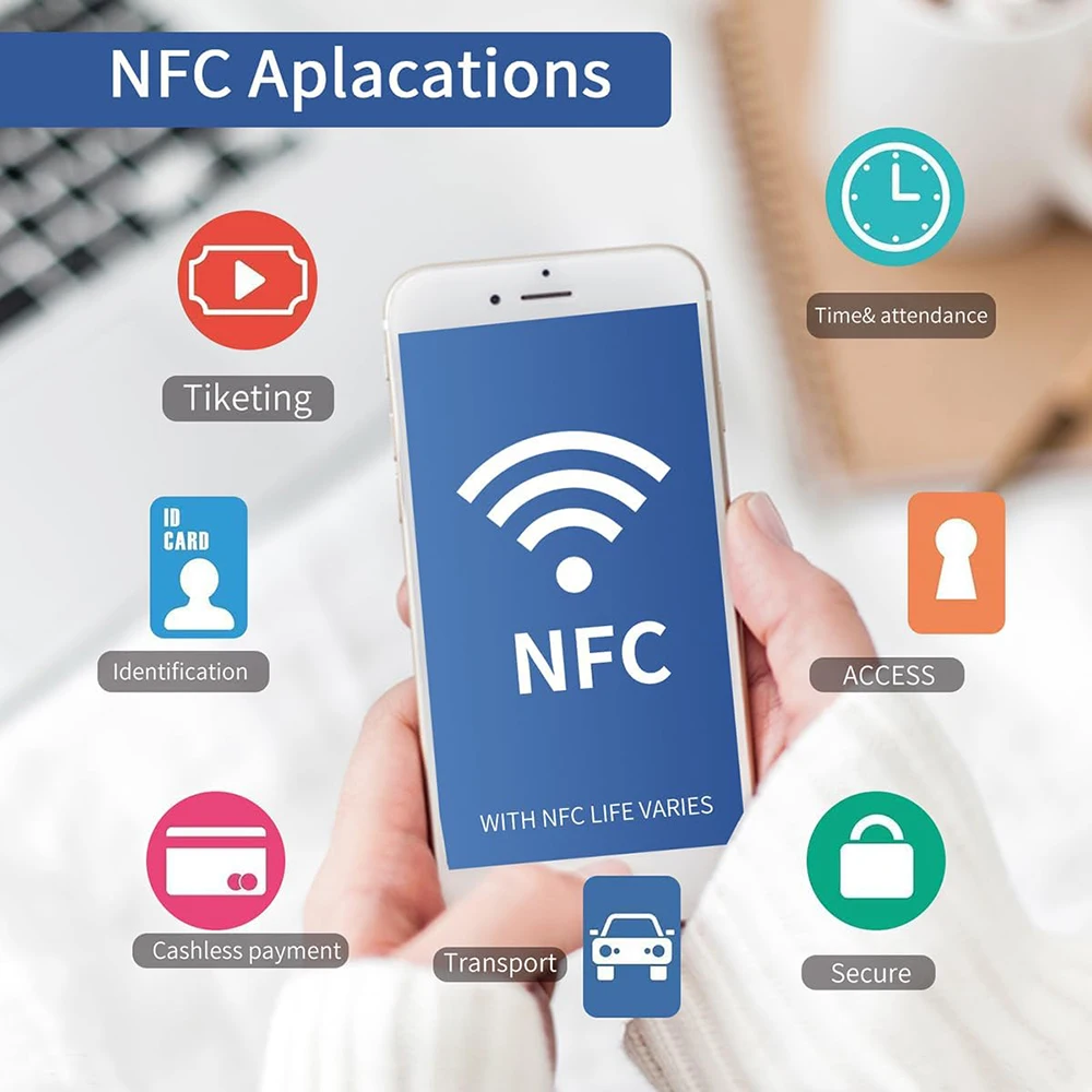 NFC ステッカー Ntag213 ラベル 25mm 白色 空白 円形ステッカー、書き込み可能、プログラム可能、144 バイトのメモリ
