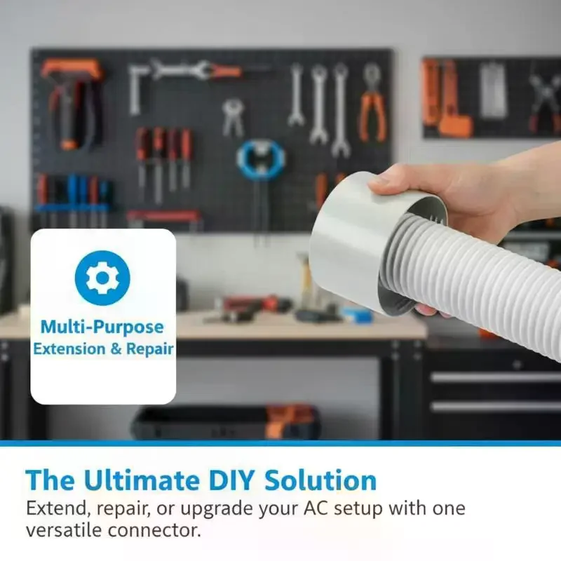 Flexible Universal Portable Air Conditioner: Exhaust Pipe Stretch PAC Vent Extension Duct Hose Replacement