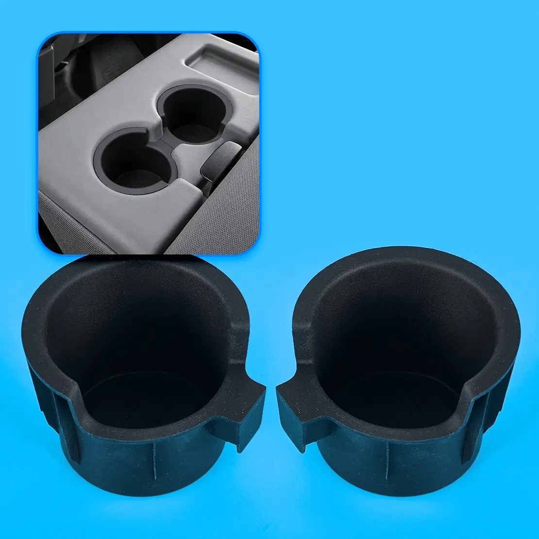 BC3Z2813562DA BC3Z2813562EA 1 Pair Front Center Console Cup Holder Inserts Fit For Ford F250 F350 F450 F550 Super Duty 2011-2016
