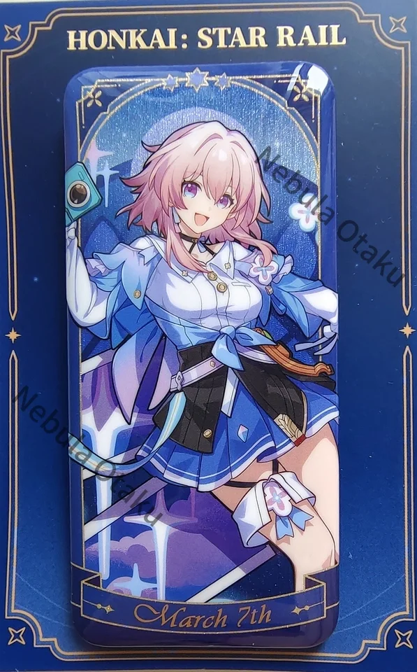 Honkai: Star Rail Himeko Bronya The Allegory of  Stars Series Tinplate Badge Cosplay Official Quality Goods Souvenir Gifts