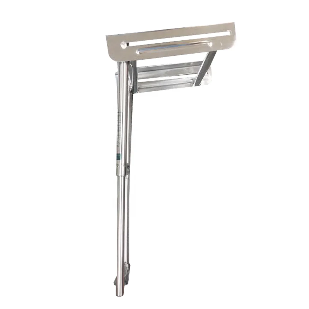 Cheap Price Hot Sale Boat Accessories Stainless Steel Under Platform Folding Ladder Telescopic For Yacht And Kayak