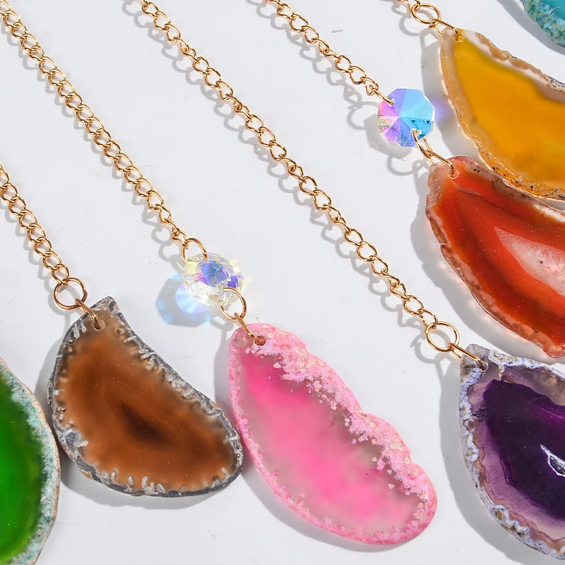Baum des Lebens, 7-Chakra-Stein, Traumfänger, Heilkristall, Geschenk, Raumdekoration für Frauen, hängende Vorhänge, Auto – Detail 3