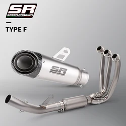 오토바이 CFMOTO 675SR 675R 675NK 용 전체 배기 시스템, 배기 머플러 이스케이프 수정 675SRR 프론트 링크 파이프 51mm