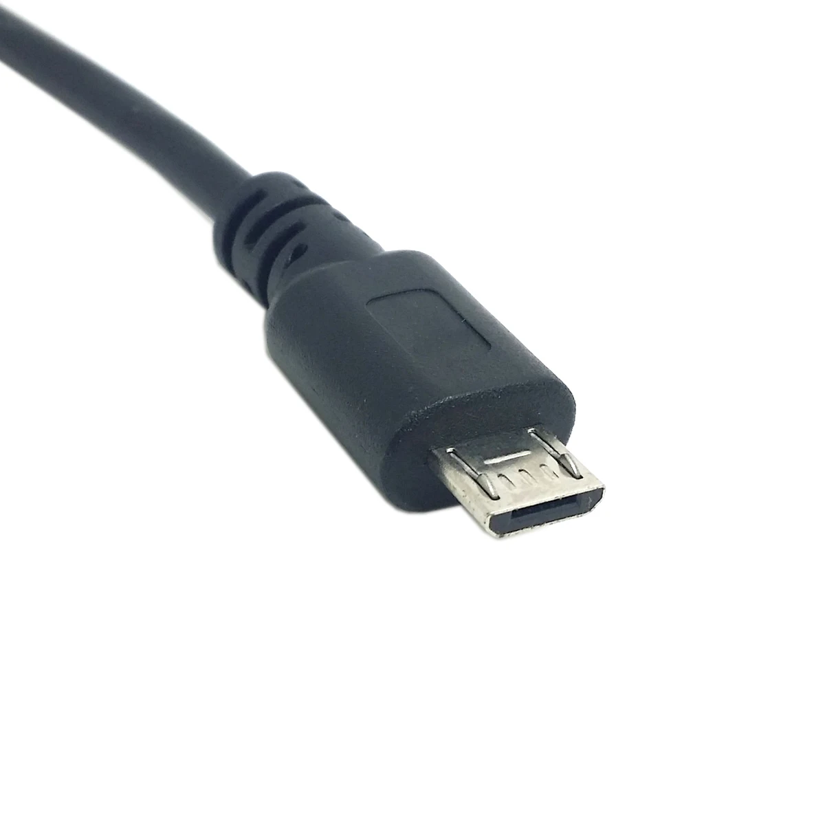 90 Degree Left Angled Micro-USB 5pin Micro USB 2.0 Male to USB2.0 B Type Female Connector Cable With Panel Mount Hole cable 0.3m