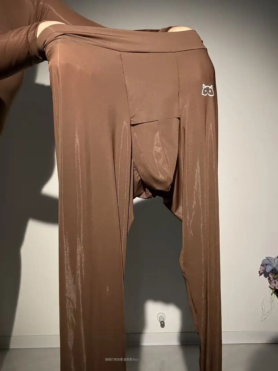 سراويل ضيقة مريحة ثلاثية الأبعاد قابلة للتنفس للرجال، سراويل مرنة للغاية، سراويل ضغط مرنة للرياضة واللياقة البدنية #4