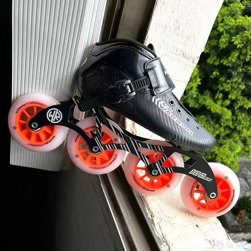 New Arrival Promotion Professional Carbon Fiber Junior Speed Inline Roller Skate Frame 3 Wheels 4 Wheels 110mm Stock Available - Image 2