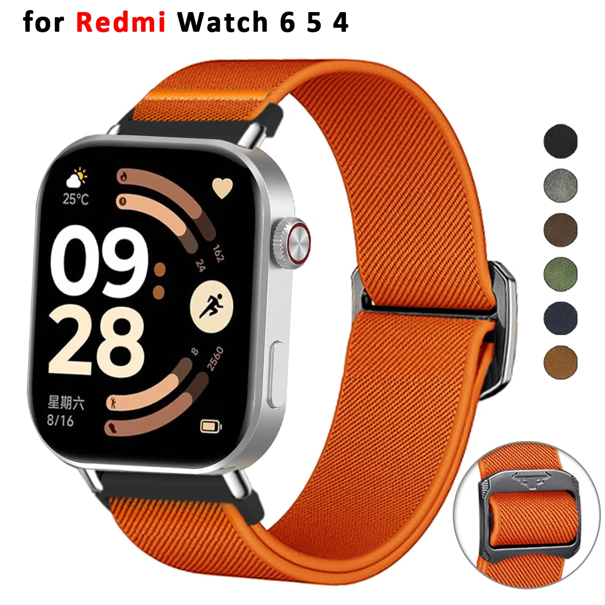Sportarmband für Redmi Watch 6 5 4 Nylon-Armband Uhrenband für Xiaomi Mi Band 10Pro 9Pro 8Pro Correa Ersatz-Zubehör