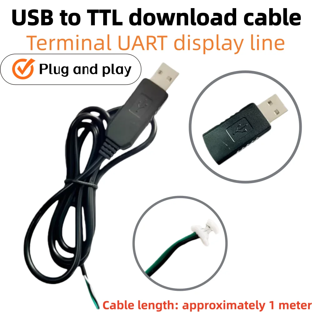 5-1PCS Terminal UART Serial TTL to USB Port Debugging Cable for Raspberry Pi 5 RPI5 Pi5 - Raspberrypi Accessories