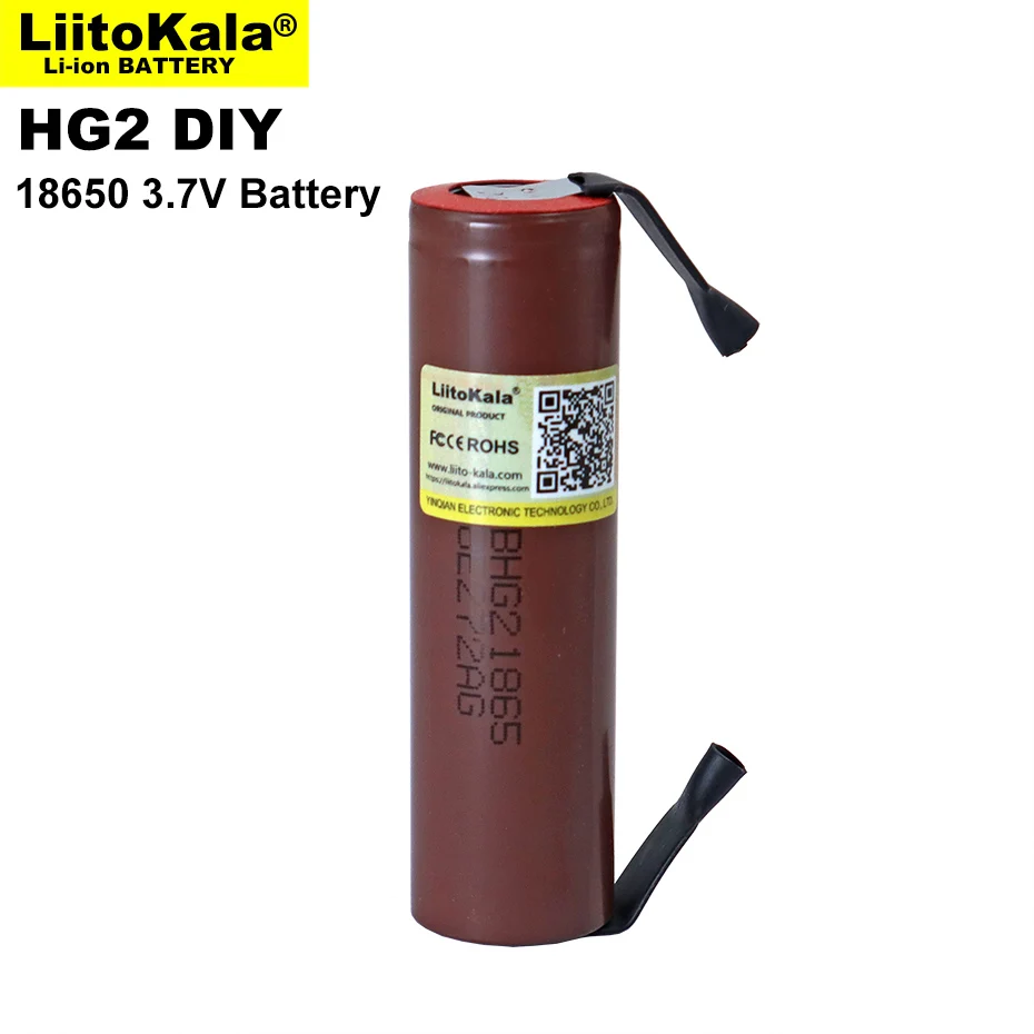 Itokala-batería HG2 18650 de 3000mAh, pila 18650HG2 de descarga de 3,6 V, 20A, para baterías hg2 + níquel para manualidades, nueva