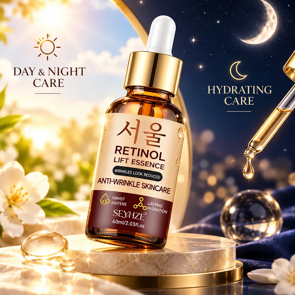 SEYHZE Collagen Moisturizing Serum, with Vitamin C, Ceramides, Hyaluronic Acid, Retinol, Enhances Skin Radiance, Easily Absorbed