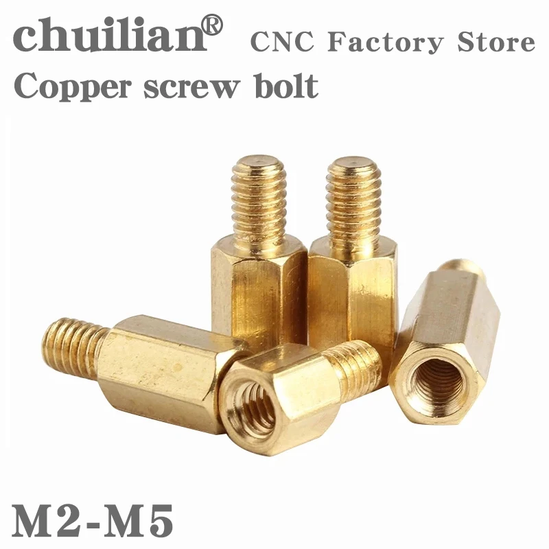 

Латунная Шестигранная стойка с наружной резьбой для монтажа печатной платы, шестигранная резьба, разделитель для материнской платы M2 M2.5 M3 M4...