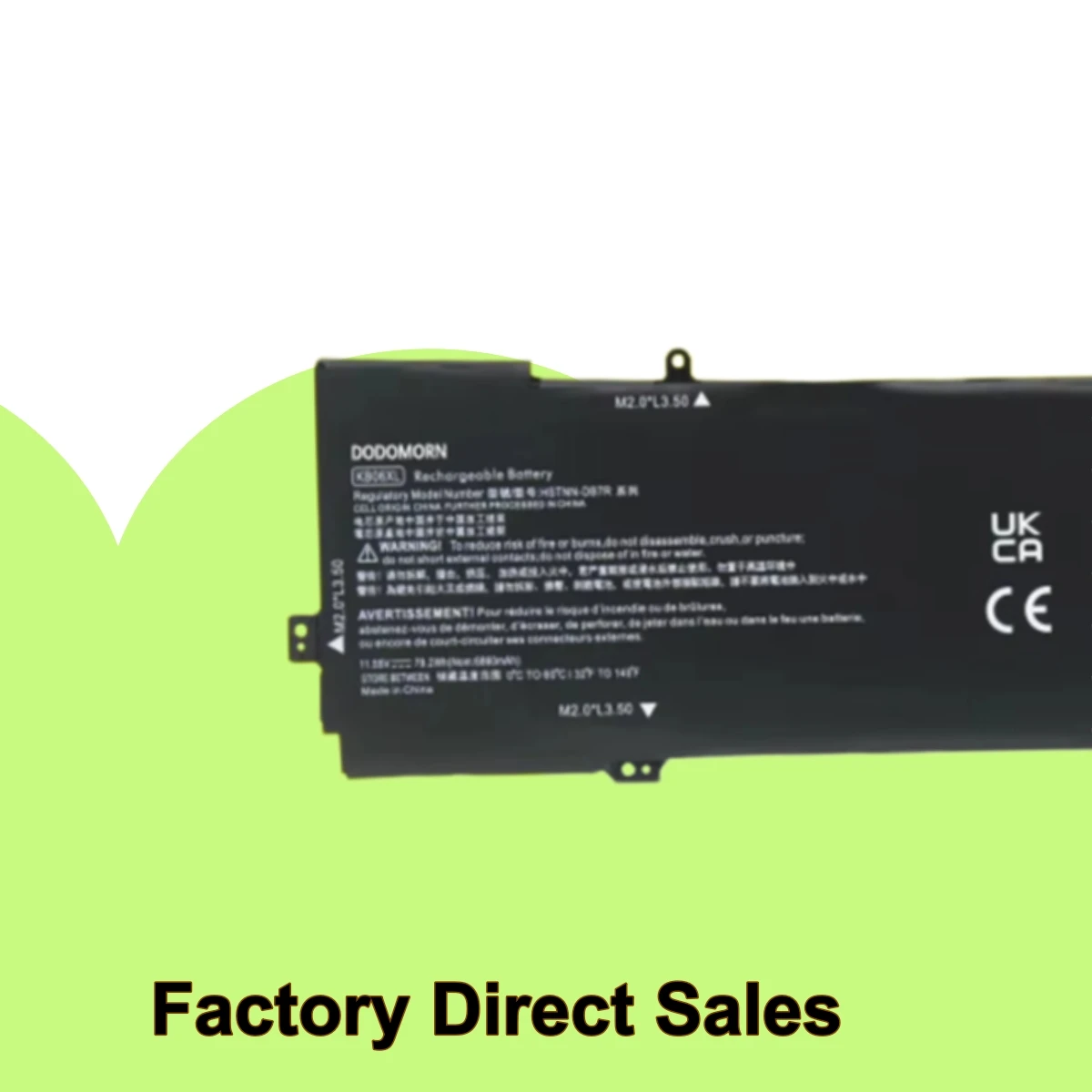 Factory Direct KB06XL Laptop Battery For HP Spectre x360 15-BL002XX 15T-BL100 HSTNN-DB7R TPN-Q179 902499-855 Notebook Battery