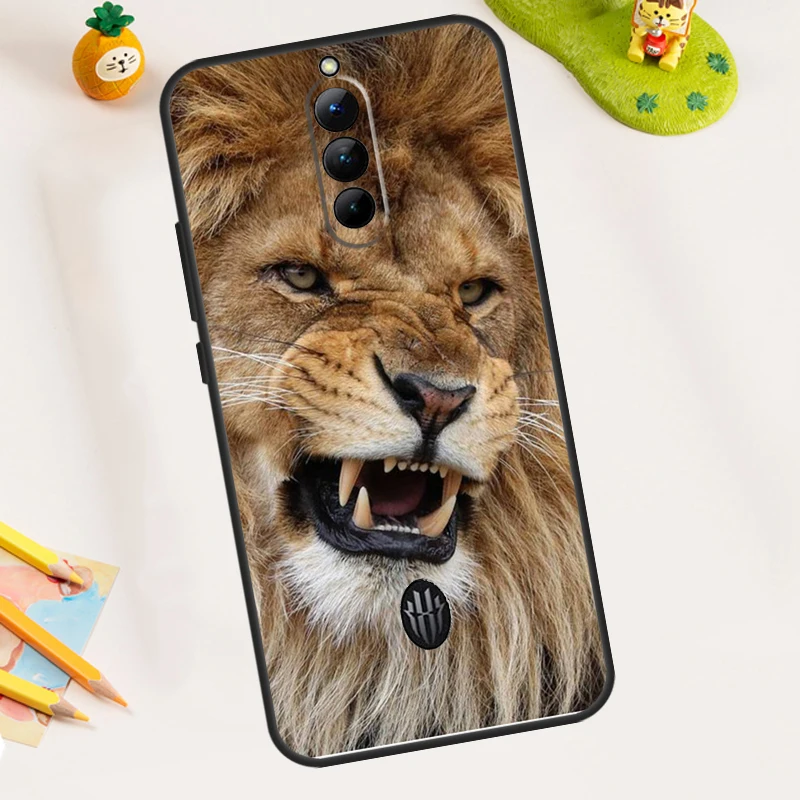 King Of The Jungle Lion Case For ZTE Nubia RedMagic 11 Pro 10 9 8 8S 9S 10S Pro Plus 5G 5S 6 7 6S 7S Pro 11 Air Cover - view 5