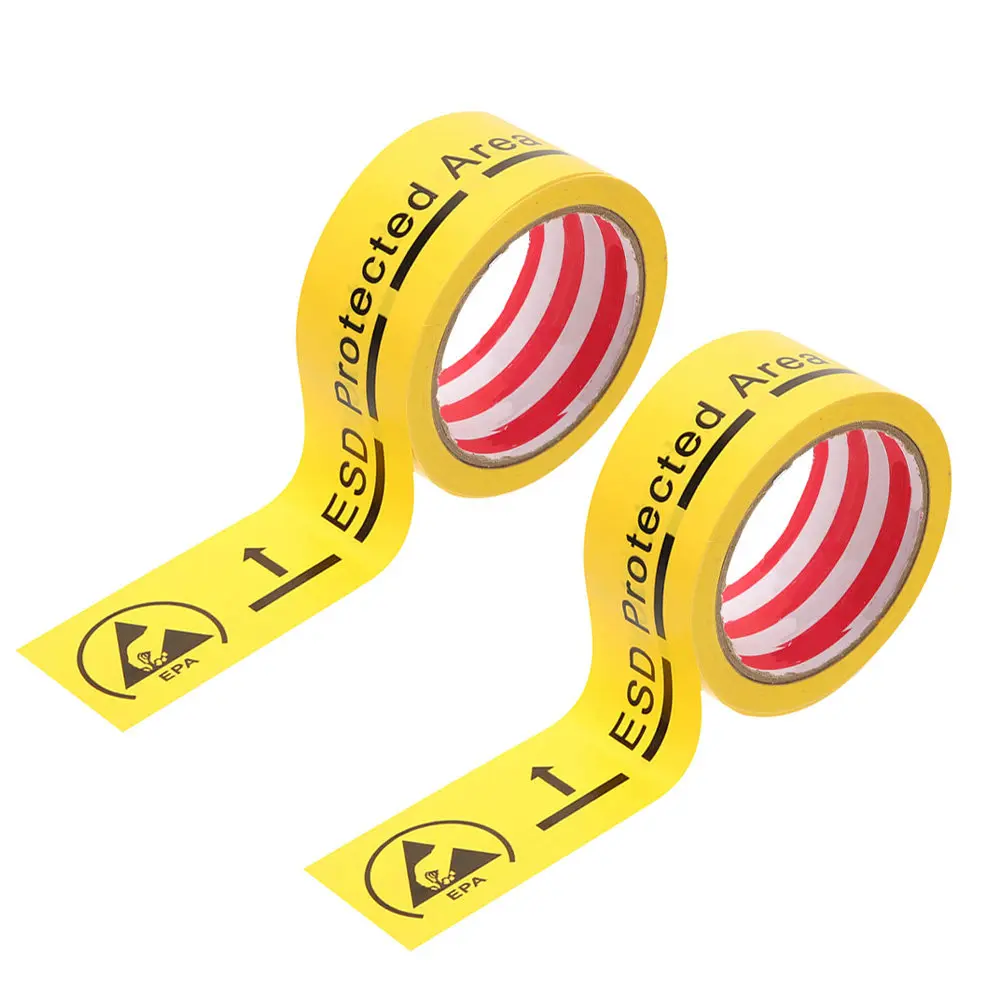caution-tape-electrostatic-warning-decal-sturdy-adhesive-antistatic-area-safety-practical-lasting