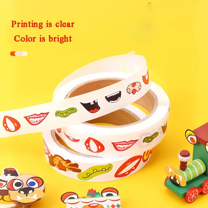 3 لفات ذاتية اللصق على شكل عين الحيوان عيون تذبذب Googly DIY ملصق حرفي للفصول الدراسية المدرسية والحرف اليدوية #3