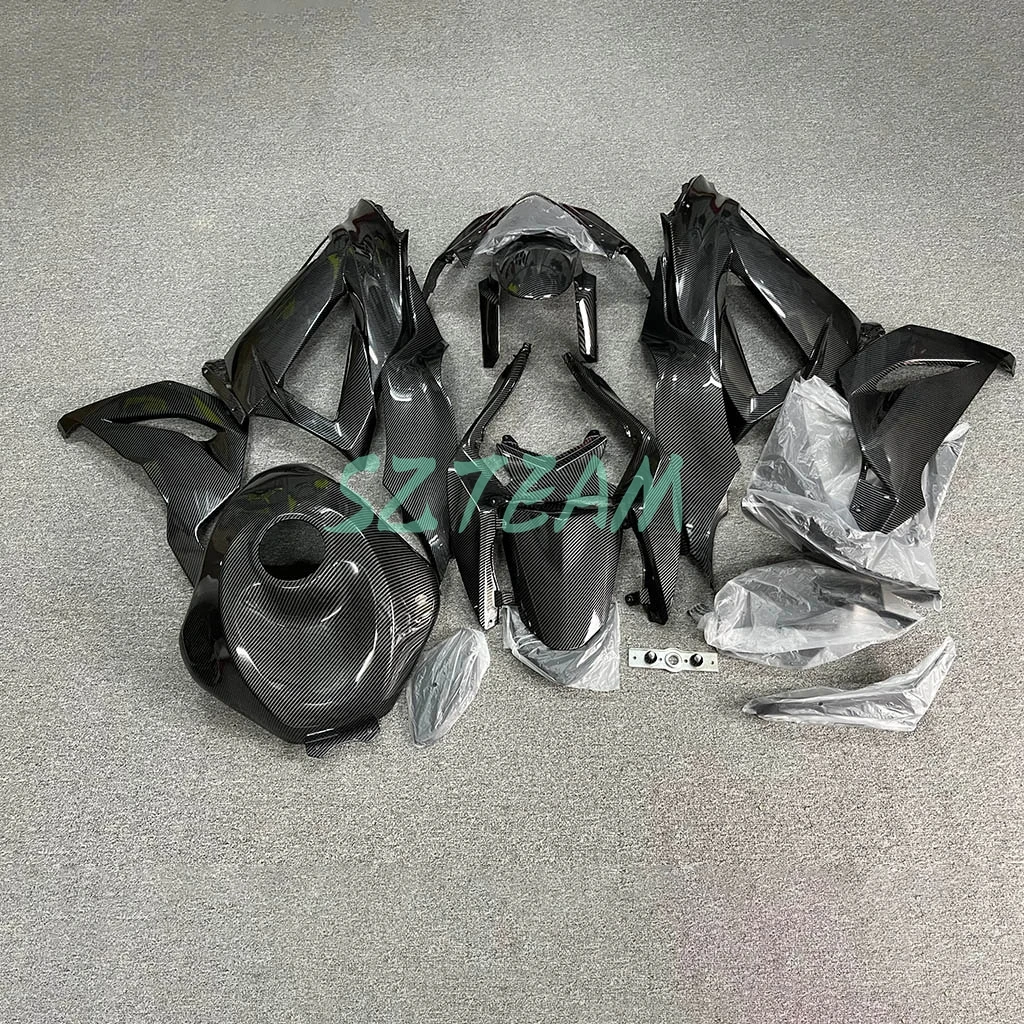 2013 2014 2015 2016 2017 2018 ZX6R 가와사키 636 탄소 섬유 페어링 키트 ZX 6R 13-18 오토바이 플라스틱 바디 세트 페어링