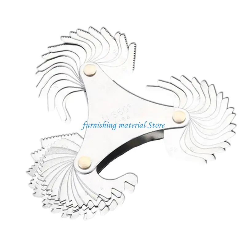 Y5GD 55 60 Degree Metric Inch Thread Plug Gauge Multi-purpose Screw Gauge Gear-Tooth Screw Gauges for Industrial Measurement